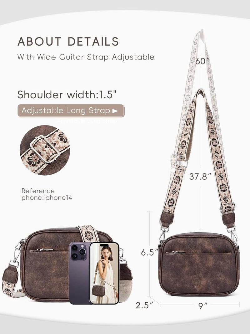 CLUCI Purses for Women Crossbody Bags for Women Cross Body Bag Crossbody Purse with Adjustable Wide Strap - Image 3